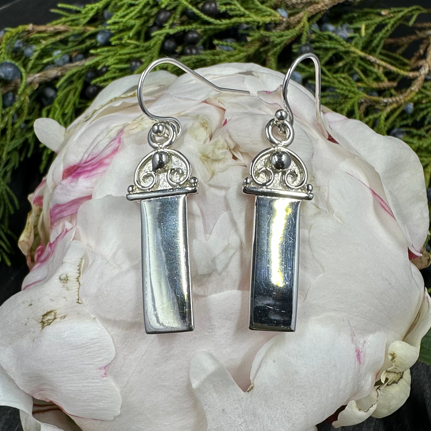 H10 • sterling bar earrings