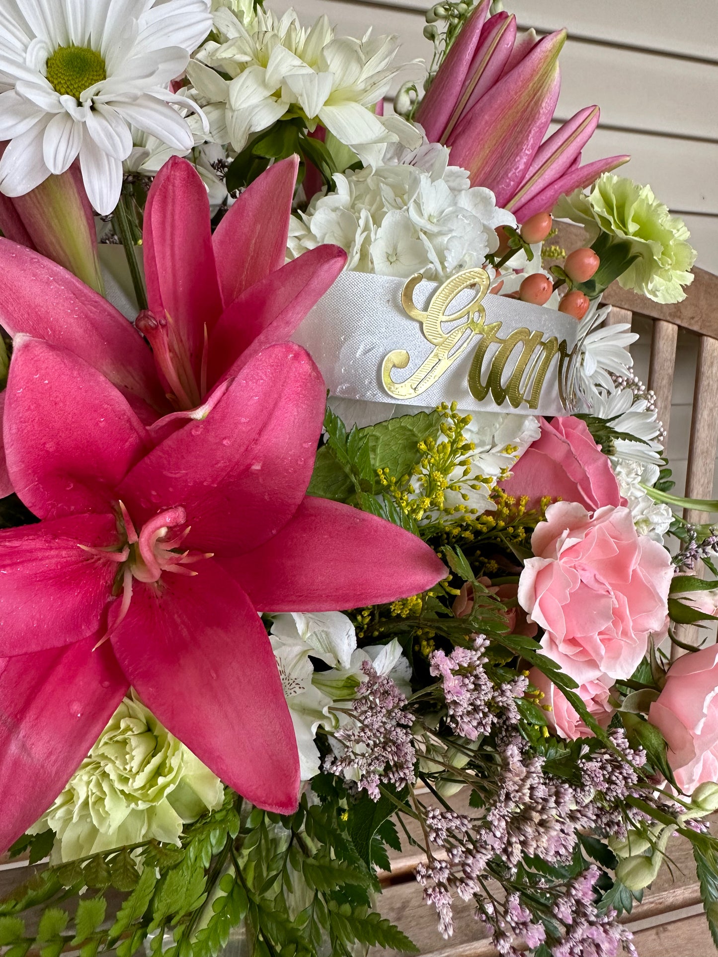 Large funeral arrangements