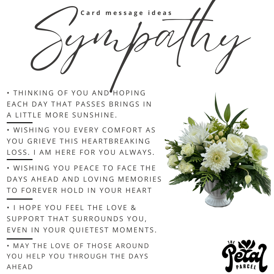 Sympathy card ideas - The Petal Parcel
