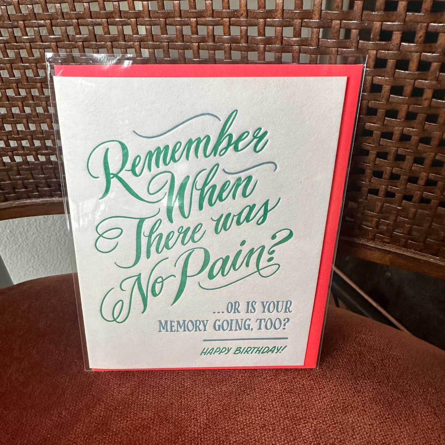 No Pain Card