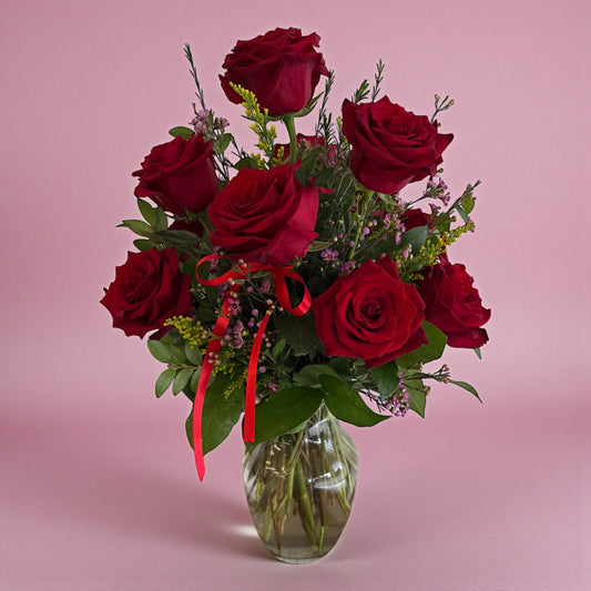 Dozen Red Velvet PREMIUM Roses